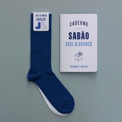 Pair of bicolour socks + Soap notebook
